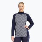 Damen-Funktionssweatshirt Dovre Wool Organic Half Zip navy