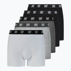 Boxershorts Herren CR7 Basic Trunk 5 par black/dark grey/grey/white