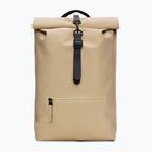 Cityrucksack Rains Rucksack Rolltop 13 + 4 l sand