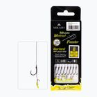 Mikado methode vorfach mit push stop barbless haken + geflochten 8pcs braun HMFB212P
