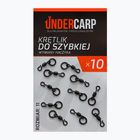 UNDERCARP Karpfenwirbel für schnellen Hakenwechsel schwarz UC411