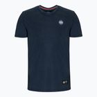 Herren-T-Shirt Pitbull West Coast T-Shirt Small Logo Denim Washed 190 dark navy