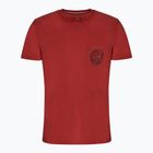 Herren-T-Shirt Pitbull West Coast T-Shirt Circle Dog burgundy
