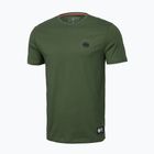Herren-T-Shirt Pitbull West Coast Slim Fit Lycra Small Logo olive