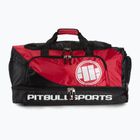 Trainingstasche Pitbull West Coast Big Duffle Bag Logo Pitbull Sports black/red