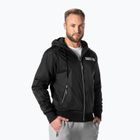 Herren Pitbull West Coast Athletic Hilltop Hooded Nylon Jacke schwarz