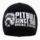 Herren Pitbull Beanie Blood Dog Wintermütze schwarz