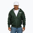 Herren Pitbull West Coast Athletic Hilltop Hooded Nylon Jacke dunkelgrün