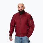 Jacke Herren Pitbull West Coast Ma 1 Logo Flight 2 burgundy