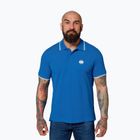 Herren-Poloshirt Pitbull Polo Pique Stripes Regular royal blue