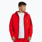 Herren Pitbull Hermes Sweatshirt mit Kapuze und Reißverschluss feuerrot