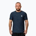 Herren Pitbull Small Logo Casual Sport T-shirt navy melange