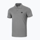 Herren Pitbull Polo Jersey Small Logo grau