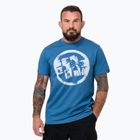 Herren Pitbull Logo Palmen Farbton blau t-shirt