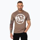 Herren Pitbull Logo Palmen braun savana t-shirt