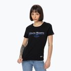 Pitbull Frauen-T-Shirt Santa Muerte Blau schwarz