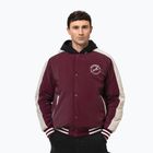 Herrenjacke Pitbull Manolito Baseball burgundy