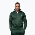 Herren-Sweatshirt Pitbull Trackjacket Tape Logo Terry Group bottle green