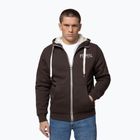 Herren Hoodie Pitbull Ruffin Detroit Hooded Zip dark chocolate