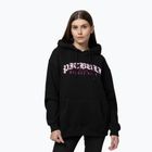 Damen Hoodie Pitbull Tattoo Hooded black