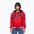 Damenjacke Pitbull Angela San Diego Hooded Varsity fluo/red