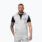 Herrenpullover Pitbull Badger Hooded Vest Zip grey/melange