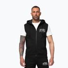 Herrenpullover Pitbull Badger Hooded Vest Zip black