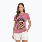Damen-T-Shirt Pitbull Dia De Los Perros washed pink