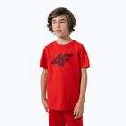 Kinder-T-Shirt 4F HJZ22-JTSM002 rot