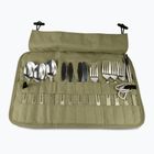 Besteckset OFFLANDER Camping Cutlery Set with Case green