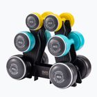Kurzhantel-Set mit Ständer Body Sculpture Smart Bw 108Dt 24 kg yellow/blue/black