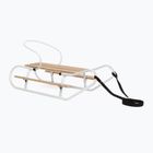 Metallschlitten HUMBAKA with backrest and footrests white