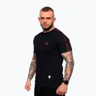 Herren-Shirt Octagon Stripe black/red