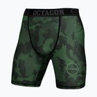 Herren Octagon Camo Forest khaki Kompressionsshorts
