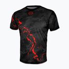 Herren Trainings-T-Shirt Octagon Marble camo rot