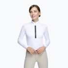 Fera Stardust Frauen Wettbewerb Langarm-Shirt weiß und marineblau 1.1.l