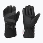 Damen-Skihandschuhe KADVA Mountain Flow Pro Leder 3M Thinsulate schwarz