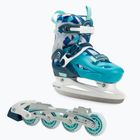 Kinder Inline-Skates ATTABO Flashled verstellbar blau