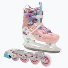 Kinder Inline-Skates ATTABO Flashled einstellbar rosa