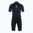 Herren-Schwimmanzug AQUASTIC Wavey 2 mm schwarz/blau