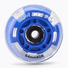 Inliner Rollen Räder LED HUMBAKA Flashing Wheels 64 mm 4 Stk. Weiß
