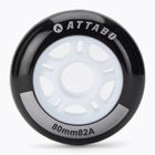 Inliner Rollen Räder ATTABO Wheels 80 mm 4 Stk. Schwarz