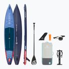 Set Paddleboard SUP aufblasbar AQUASTIC Touring Pro 14'0" dark blue