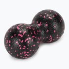 Doppelter Massageball TREXO TRX-MSP008 8 cm schwarz/rosa