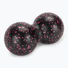 XTREXO TRX-MSP012 Doppelmassageball 12 cm schwarz/rosa