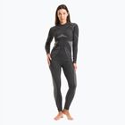 Damen Thermounterwäsche-Set KADVA Streif W Set nahtlos schwarz