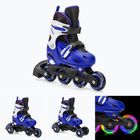 HUMBAKA Starjet LED Kinder Rollschuhe 3in1 blau