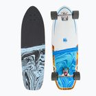 Surfskate Cutback Splash 34" weiß-blaues Skateboard CUT-SUR-SPL