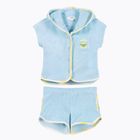 KID STORY Frottee-Set aus Bio-Baumwolle Shirt und Shorts in Himmelblau