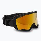Skibrille IMX Snow black matt/black/gold iridium/ brown